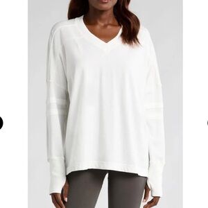 NWOT $68 Free People FP Movement All Star
Oversize T-Shirt Size Large White